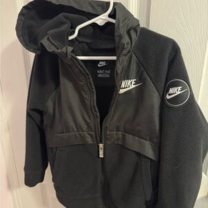 Kids Nike Black Full-Zip Up Fleece
